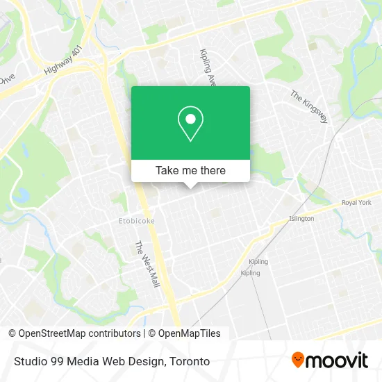 Studio 99 Media Web Design map