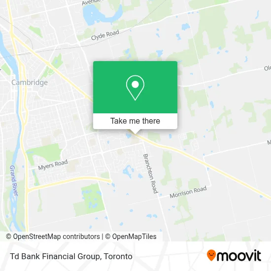 Td Bank Financial Group map