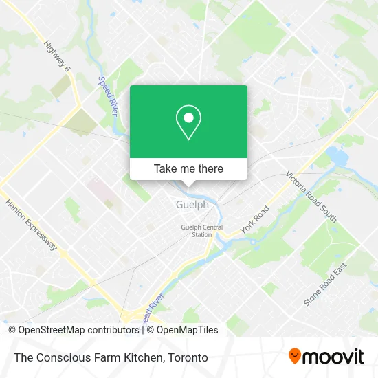 The Conscious Farm Kitchen map