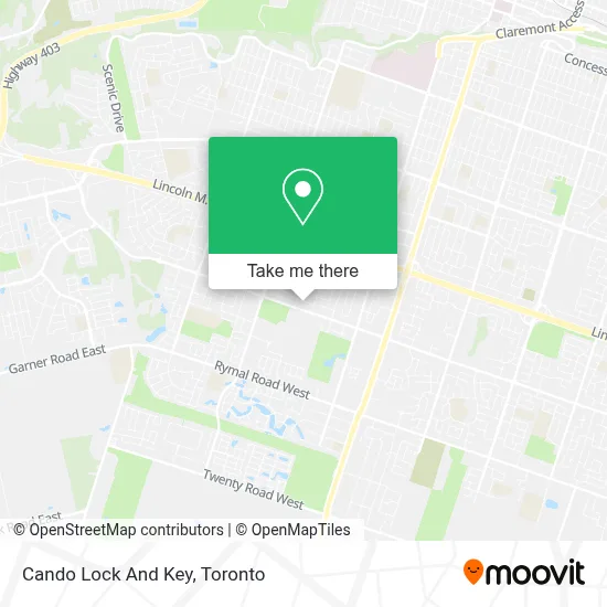 Cando Lock And Key map
