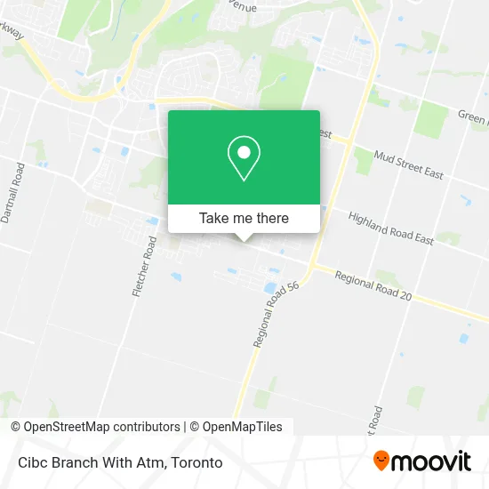 Cibc Branch With Atm map