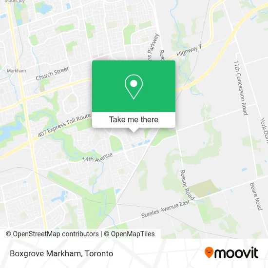 Boxgrove Markham map