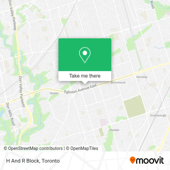 H And R Block map