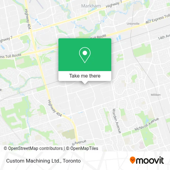 Custom Machining Ltd. map
