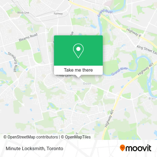 Minute Locksmith map