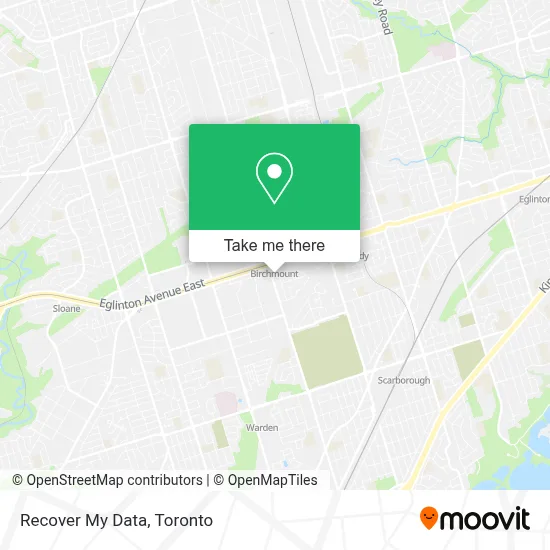 Recover My Data map