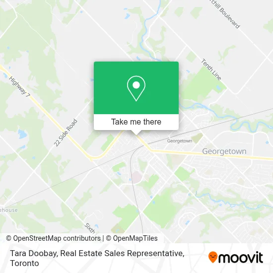 Tara Doobay, Real Estate Sales Representative map