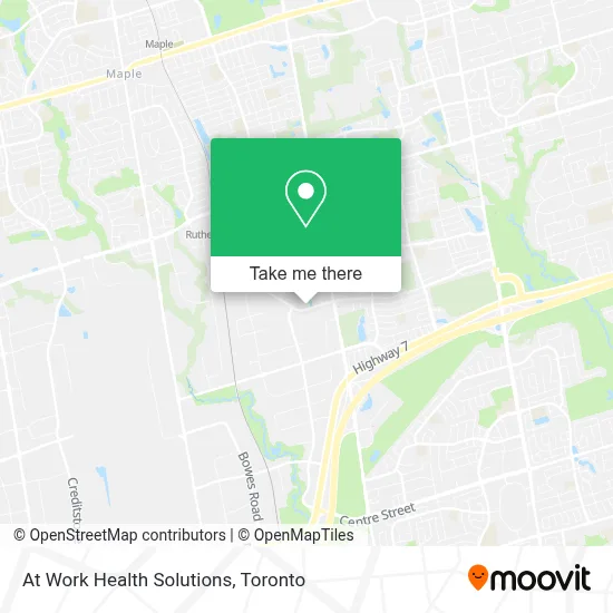 At Work Health Solutions map