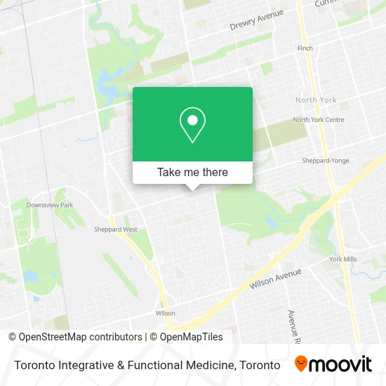 Toronto Integrative & Functional Medicine map