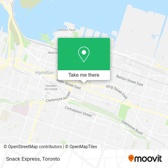 Snack Express map