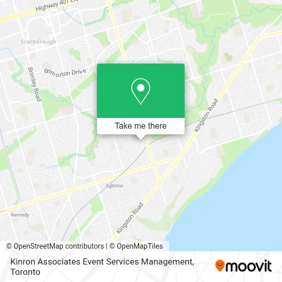 Kinron Associates Event Services Management map