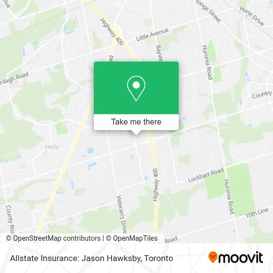 Allstate Insurance: Jason Hawksby map