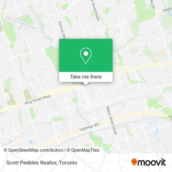 Scott Peebles Realtor map