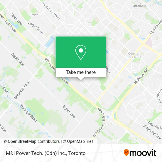 M&I Power Tech. (Cdn) Inc. map