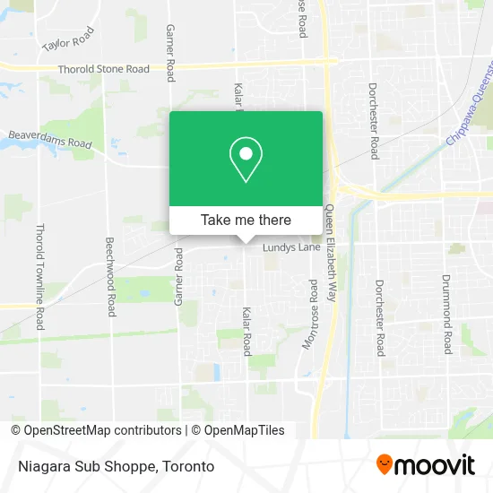 Niagara Sub Shoppe map