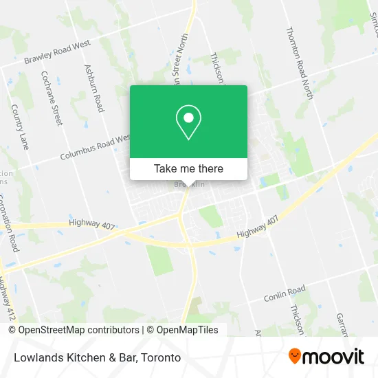 Lowlands Kitchen & Bar map