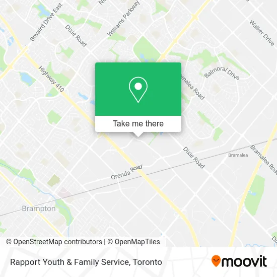Rapport Youth & Family Service map