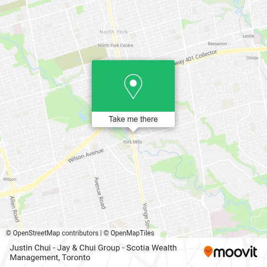 Justin Chui - Jay & Chui Group - Scotia Wealth Management map