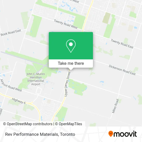 Rev Performance Materials map
