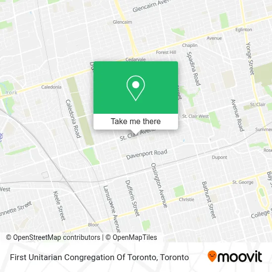First Unitarian Congregation Of Toronto map