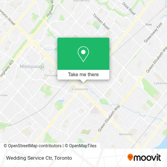 Wedding Service Ctr map