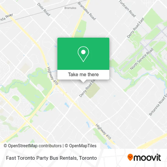 Fast Toronto Party Bus Rentals map