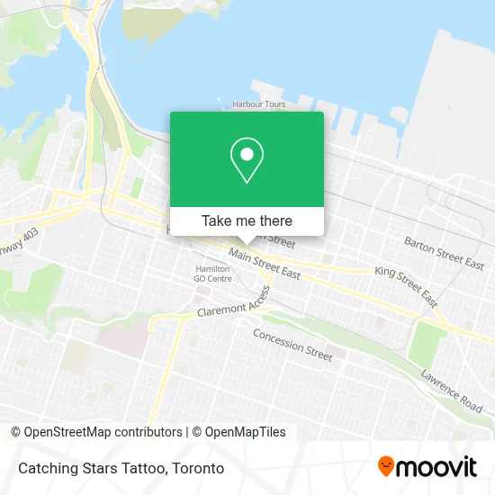 Catching Stars Tattoo map