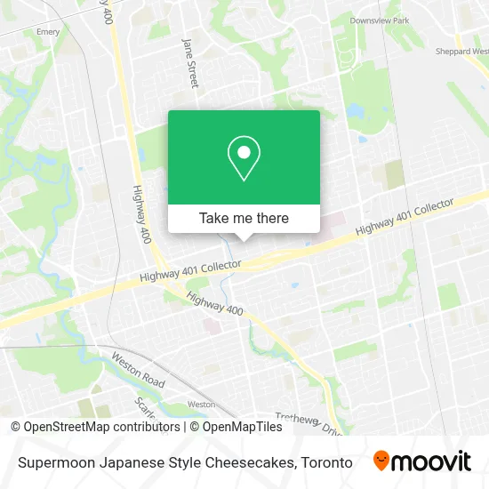 Supermoon Japanese Style Cheesecakes map