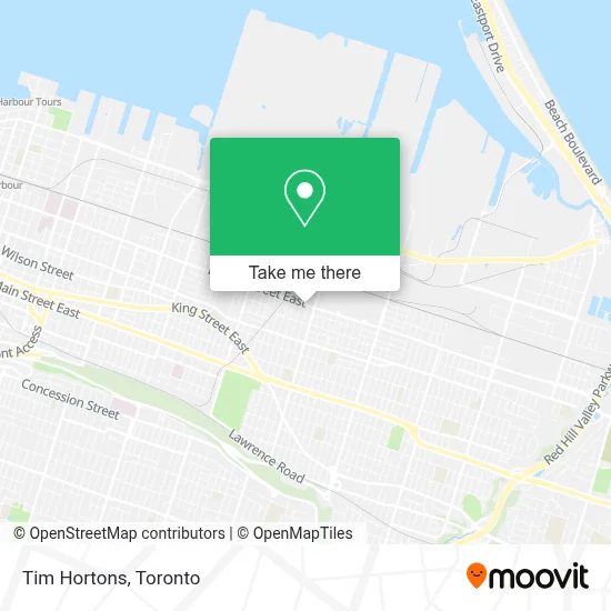 Tim Hortons map