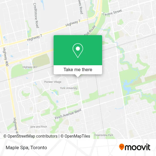 Maple Spa map