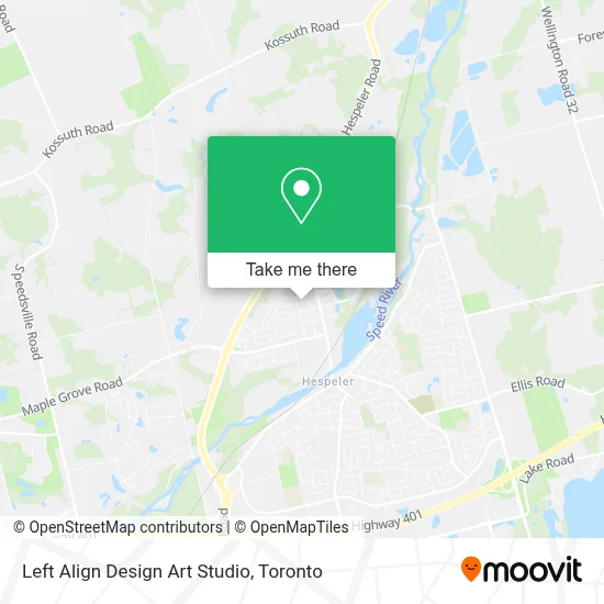 Left Align Design Art Studio map