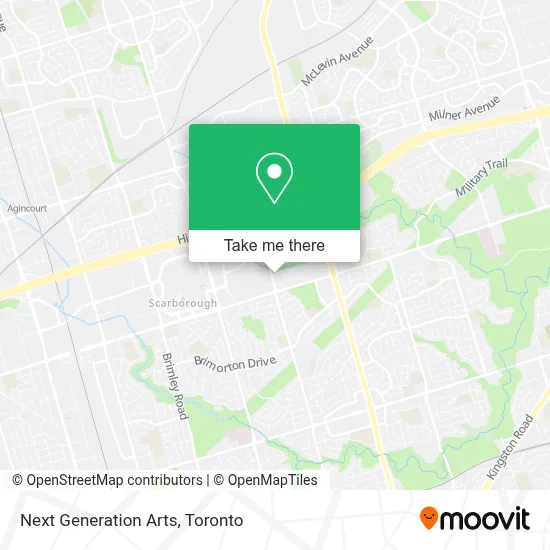 Next Generation Arts map