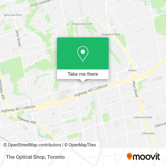 The Optical Shop map