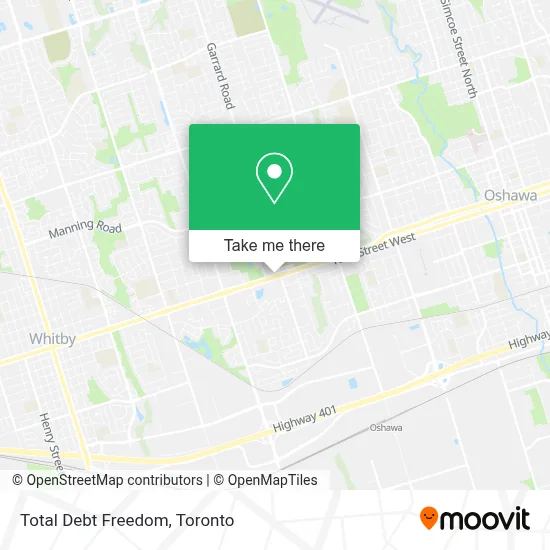 Total Debt Freedom map