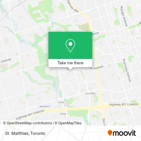St. Matthias map