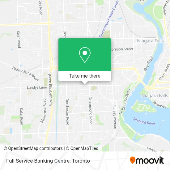 Full Service Banking Centre map