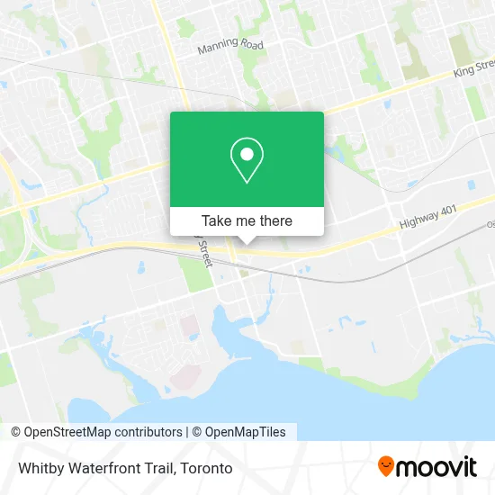 Whitby Waterfront Trail map