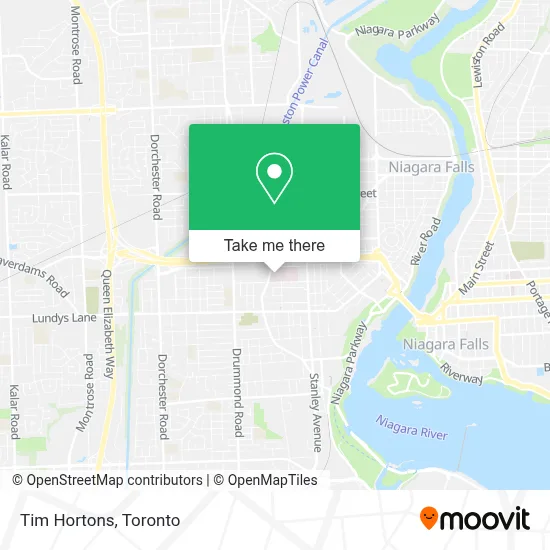 Tim Hortons map
