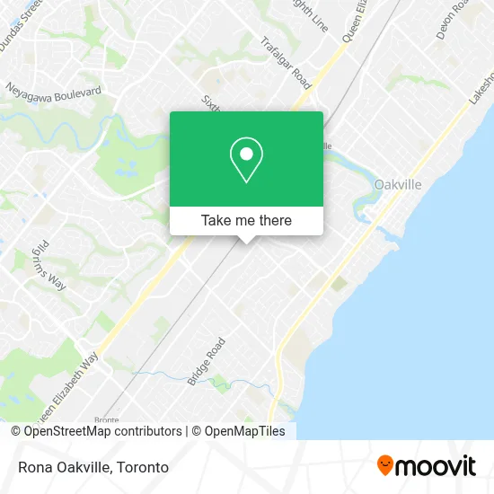 Rona Oakville map