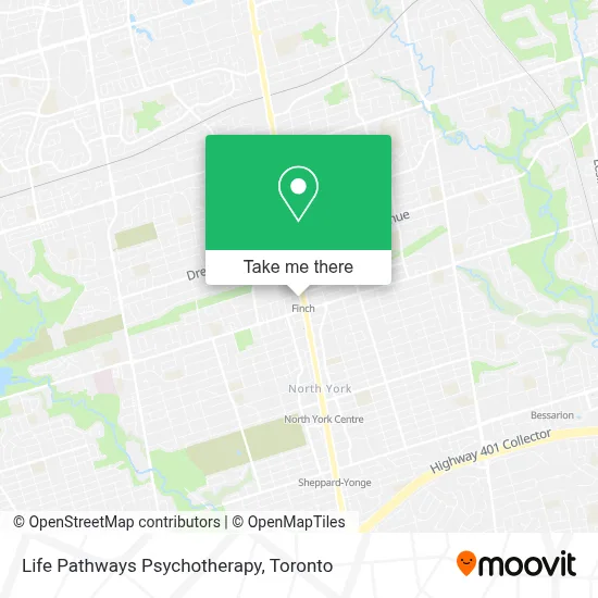 Life Pathways Psychotherapy map