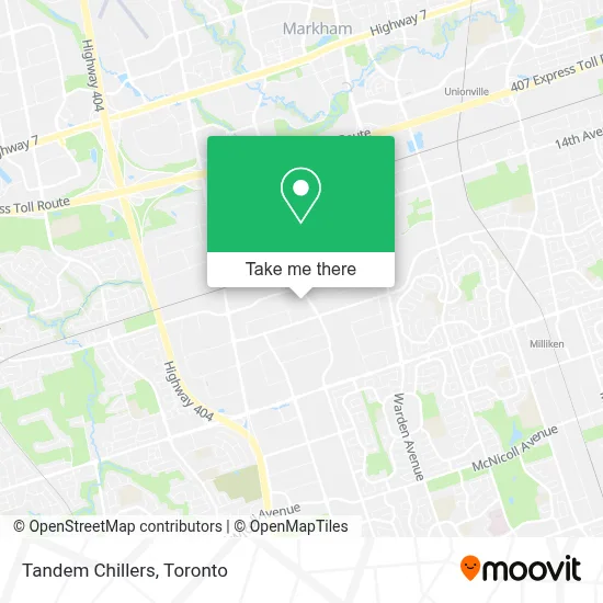 Tandem Chillers map