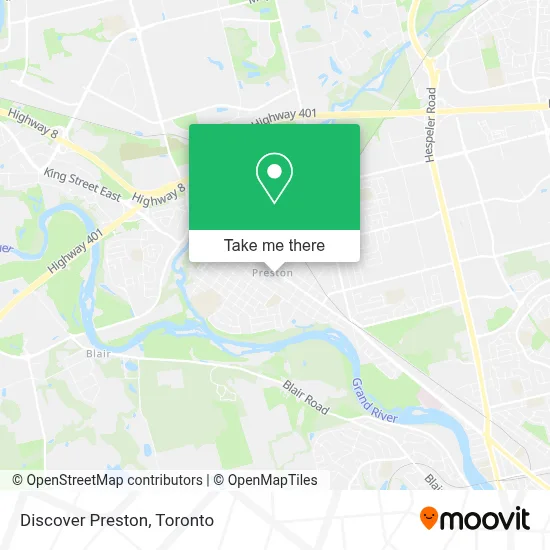 Discover Preston map