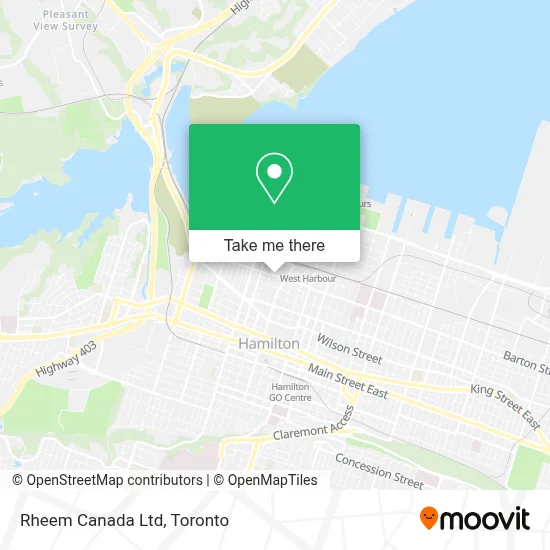 Rheem Canada Ltd map