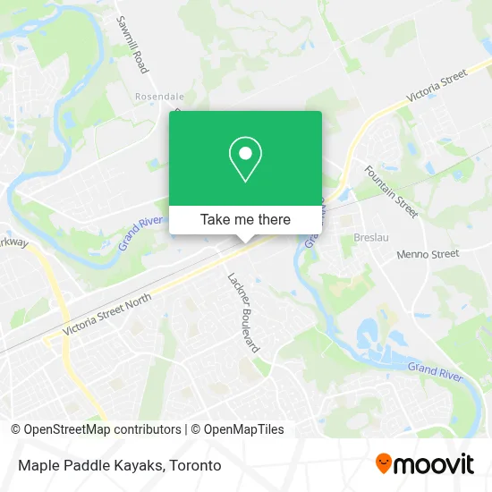 Maple Paddle Kayaks map