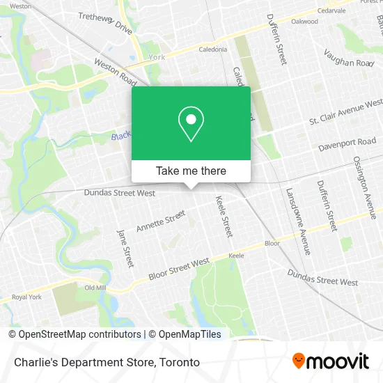 Charlie's Department Store map