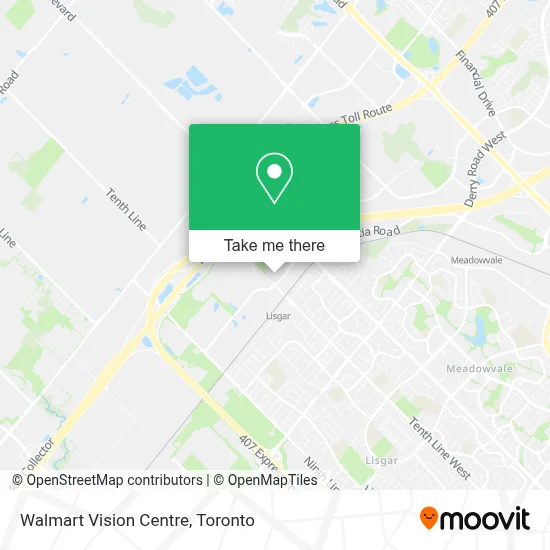Walmart Vision Centre map