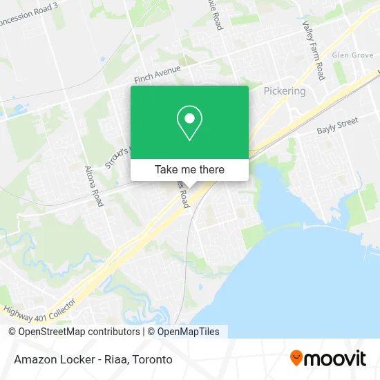 Amazon Locker - Riaa map