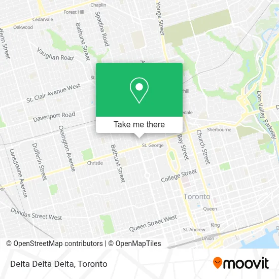 Delta Delta Delta map