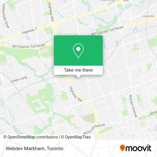 Webdev Markham plan