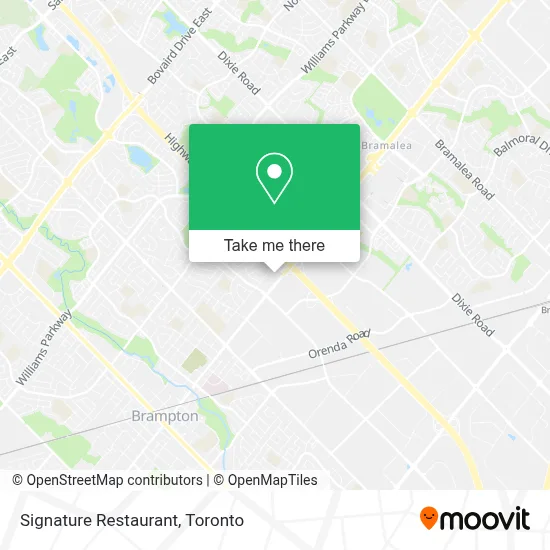Signature Restaurant map
